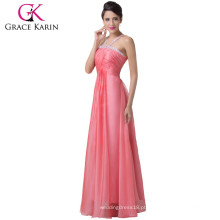 Grace Karin New Arrivals Chiffon Pink Long Sequins Prom Dress 2016 CL6199